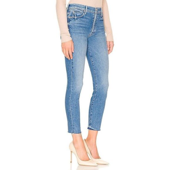 New MOTHER Women's The Stunner Ankle Fray Jeans in Crate Digger size 27 - Picture 3 of 7